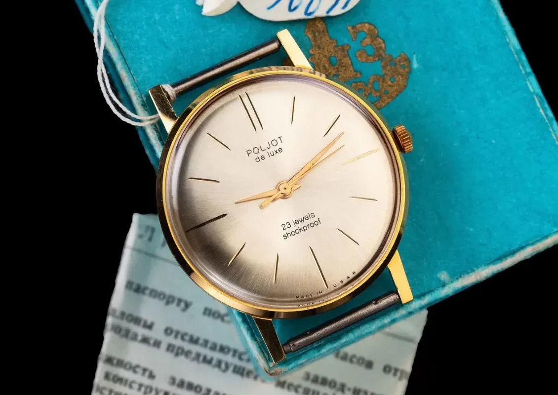 Самые тонкие советские часы - Полет "DELUXE" 1969 год