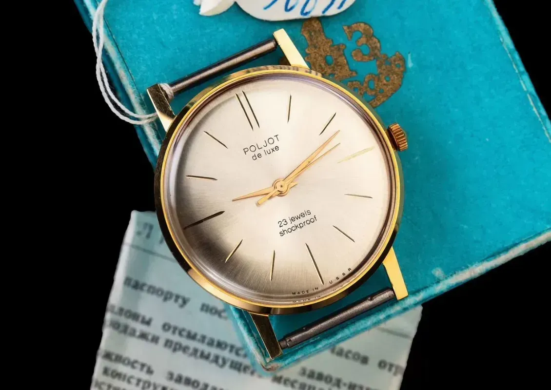 Самые тонкие советские часы - Полет "DELUXE" 1969 год